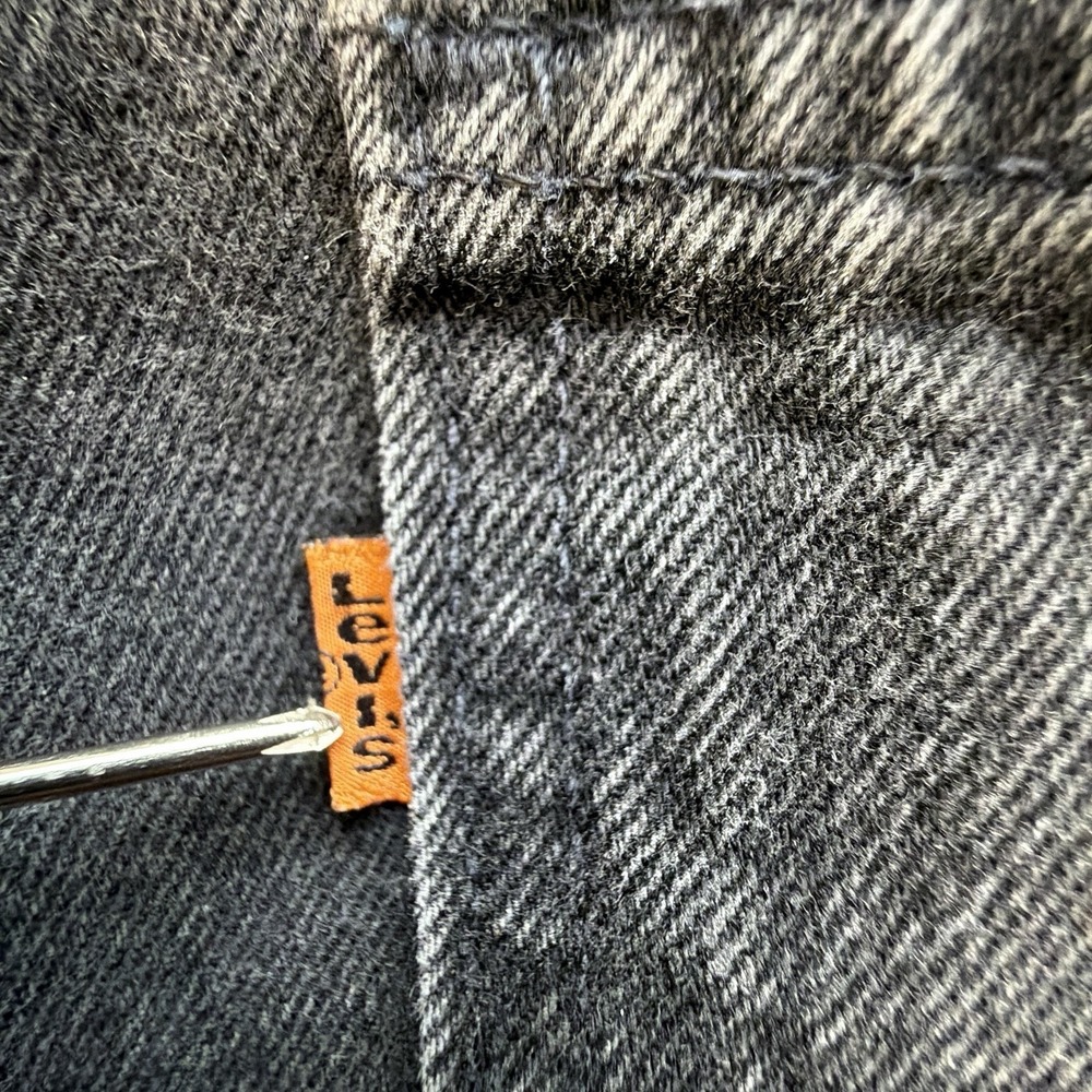 Vintage Levi's 550 Orange Tab Jeans Mens 36x36 Black USA Made Relaxed Fit - Picture 7 of 14